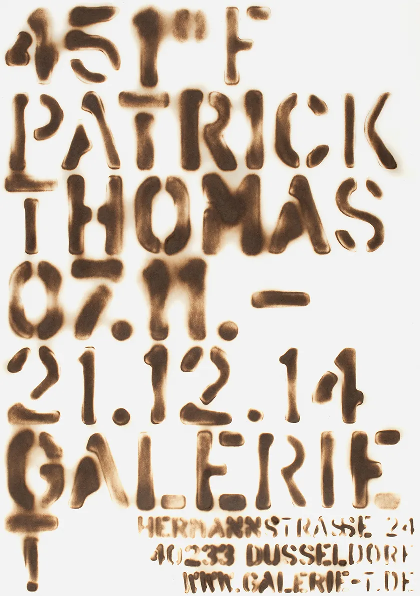 The exhibition of Prof. Patrick Thomas was titled 451°F.