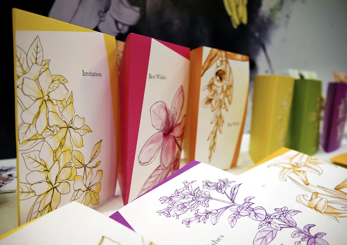 台灣原生芳香植物卡片設計「蕊香集」系列 The design of "RuihSiangChi" (aromatic herbs series) derives from aromatic plants native to Taiwan.