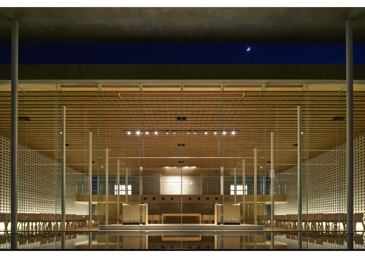 is separated by campus passageway into 2 sites.