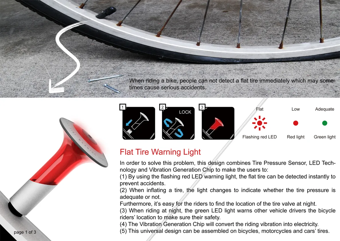 FLAT TIRE WARNING LIGHT